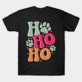 HO HO HO Cute Dog Lover Christmas T-Shirt